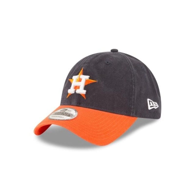 Blue Houston Astros Hat - New Era MLB Core Classic Road 9TWENTY Adjustable Caps USA7036124